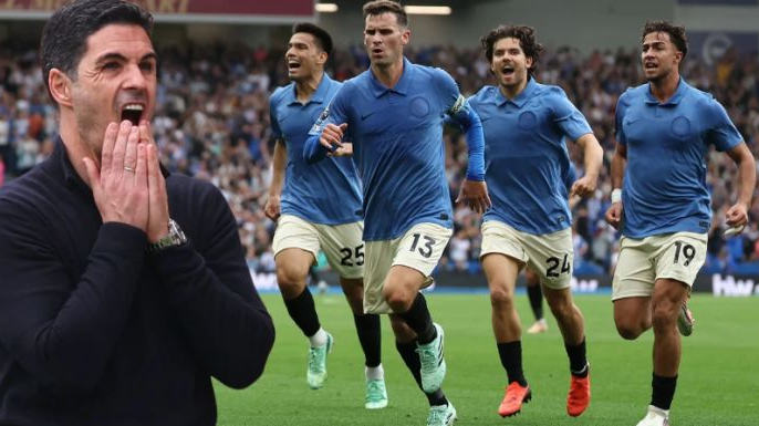 Ferdi’li Brighton, Arsenal’i dağıttı! İlk 4 haftada 1 gol yiyen Arsenal, bir maçta 3 gol yedi