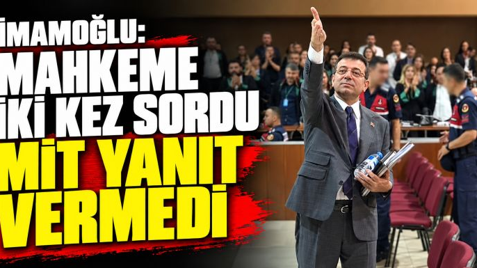 İmamoğlu'ndan MİT'e casusluk davası sorusu