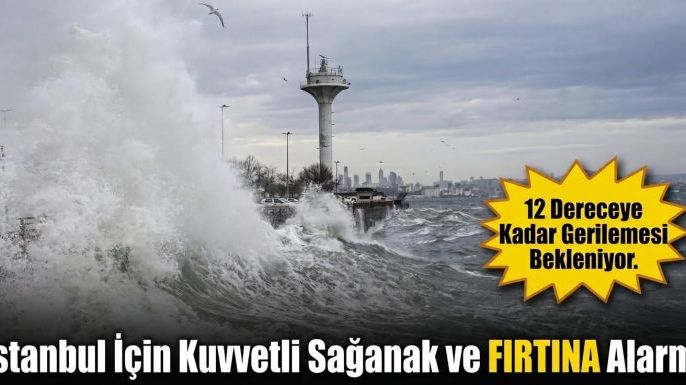İstanbul İçin Kuvvetli Sağanak ve Fırtına Alarmı