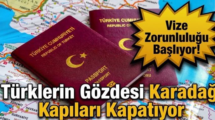 Karadağ’da Vizesiz Dönem Sona Eriyor: 1 Kasım’dan İtibaren Vize Şart!