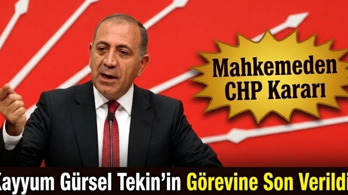 Kayyum Gürsel Tekin'in Görevine Son Verildi!