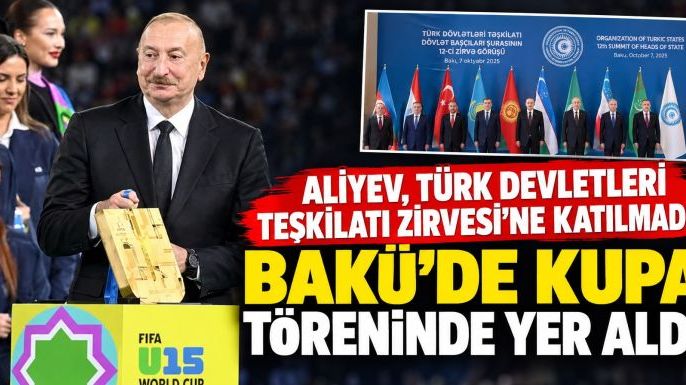 Aliyev, Türk Devletleri Teşkilatı Zirvesi'ne Katılmadı, Bakü'deKupa Töreninde Yer Aldı