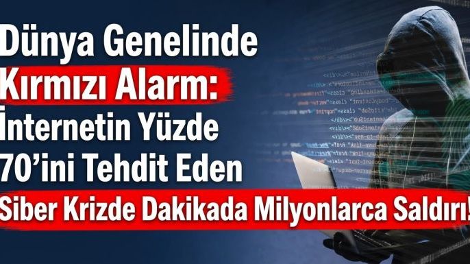 Dünya Genelinde Kırmızı Alarm: İnternetin Yüzde 70’ini Tehdit Eden Siber Krizde Dakikada Milyonlarca Saldırı!