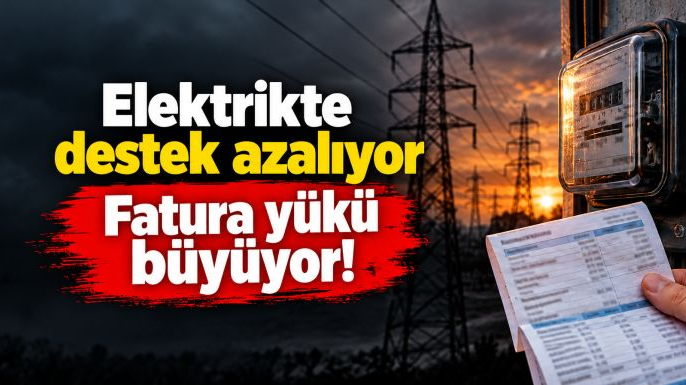 Elektrikte destek daralıyor: 6,5 milyon abonenin fatura yükü artacak