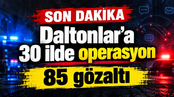 İnternetten tetikçi temin eden Daltonlar’a 30 ilde operasyon: 85 gözaltı