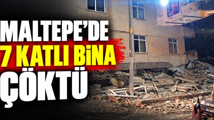 Maltepe'de 7 katlı bina çöktü