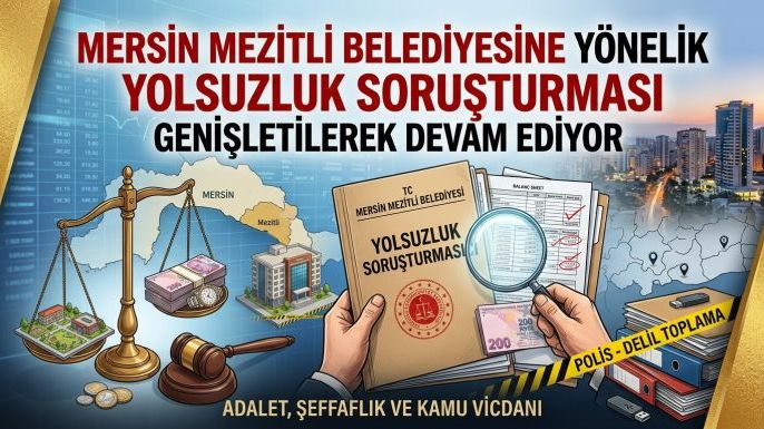 Mersin Mezitli Belesiyesine Yönelik Yürütülen Yolsuzluk Soruşturması Devam Ediyor