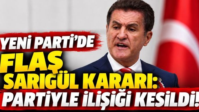 YENİ Parti’de Flaş Sarıgül Kararı: Partiyle İlişiği Kesildi!
