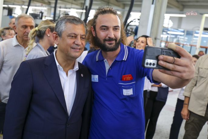 Özgür Özel fabrika işçileriyle buluştu 3