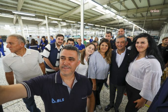 Özgür Özel fabrika işçileriyle buluştu 6