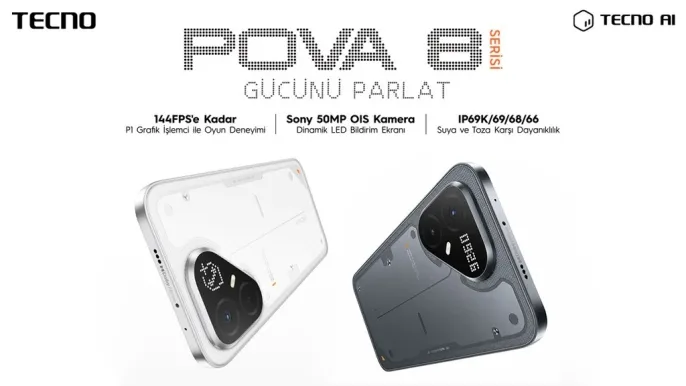 Tecno, oyun odaklı Pova 8 serisini Türkiye\