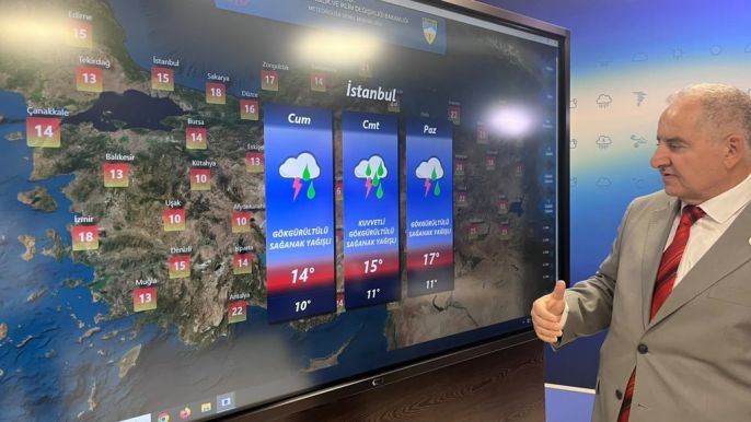 Meteoroloji hafta sonu için kuvvetli yağış uyarısı yaptı 1