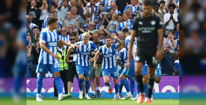 Brighton, Manchester City'yi mağlup etti