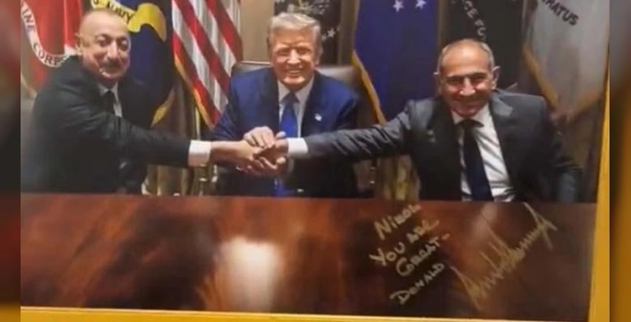 Paşinyan, Trump'tan hediye aldı: 'Onur verici fotoğraflar için minnettarım'