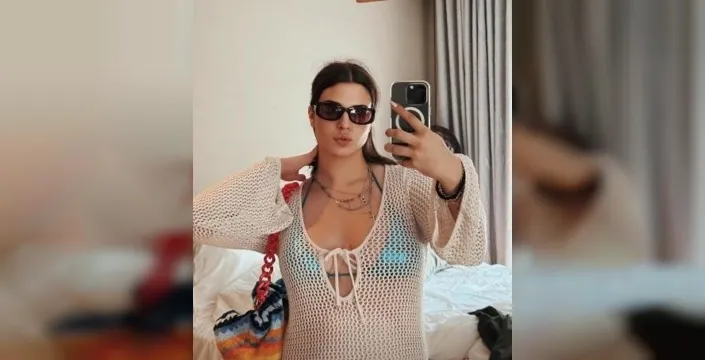 Derin Talu, İstanbul Havalimanı'nda bikinili haliyle gündeme oturdu