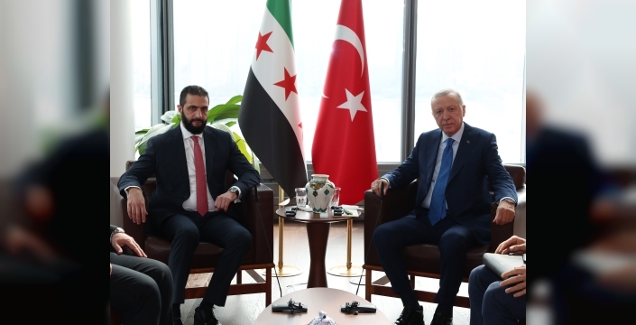 Erdoğan ve Şara, Türkevi’nde buluştu: Suriye’ye yönelik yaptırımların kaldırılması bekleniyor