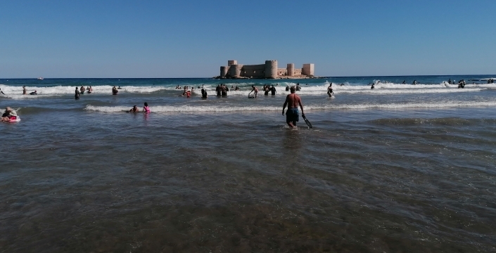 Kızkalesi eylülde de turist akınına uğradı