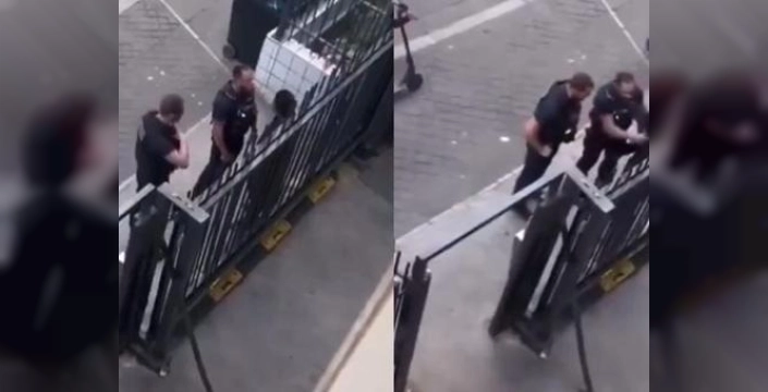 Paris'te polis şiddeti: Gencin yüzüne tokat atıp tükürdü