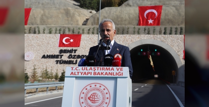 Ulaştırma Bakanı Uraloğlu: Amasya'da şehit Ahmet Özsoy tüneli ile yıllık 50.7 milyon lira tasarruf edilecek