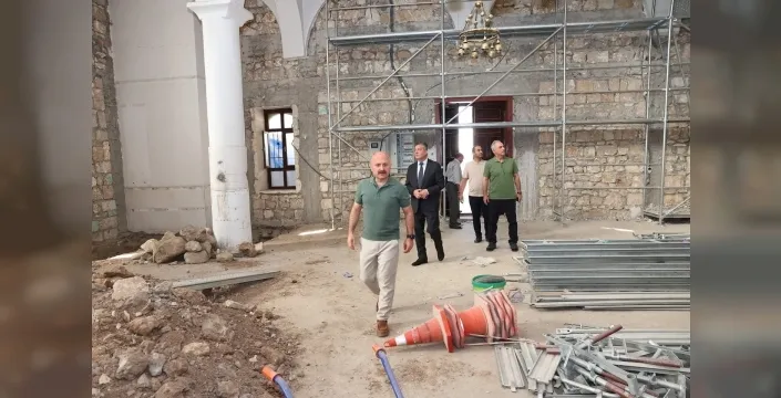 Adıyaman'ın tarihi Yenipınar Camisi'nde restorasyon çalışmaları başladı