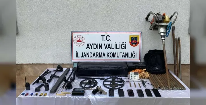 Aydında kaçak kazı operasyonu: 6 kişi gözaltına alındı
