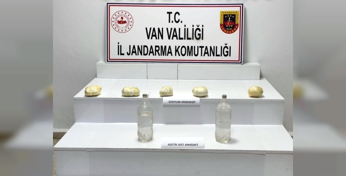 Başkale'de uyuşturucu imalatı malzemeleri ele geçirildi: 1 şüpheli gözaltında