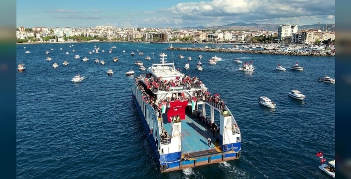 Çanakkale Boğazı'nda Gazze'ye Destek: Sumud Filosu İçin Tekneler Denize Açıldı