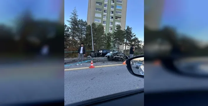 Çankaya'da feci kaza: 1 ölü, 2 yaralı