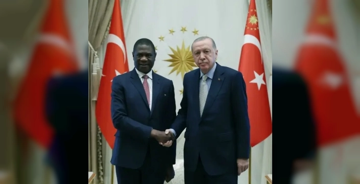 Cumhurbaşkanı Erdoğan, Güney Afrika Cumhurbaşkanı Yardımcısı Mashatile'yi kabul etti