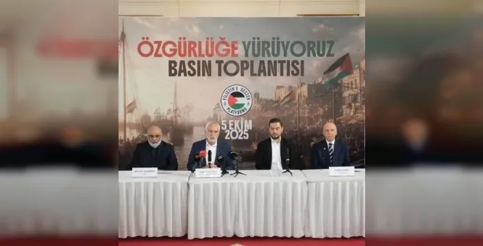 Filistin'e Destek Platformu'ndan 'Özgürlüğe Yürüyoruz' yürüyüşü