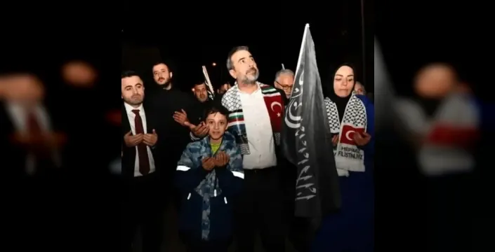 Gazze'ye yardım götüren filodaki Türk aktivistin esir alınması sonrası Ankara'da protesto