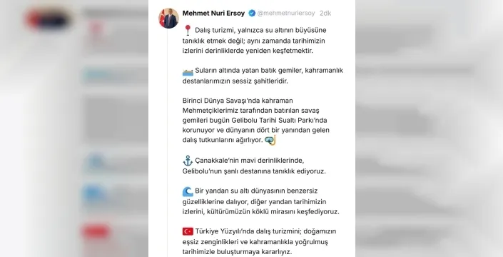 Gelibolu Tarihi Sualtı Parkı: Tarihin ve Dalış Turizminin Buluşma Noktası