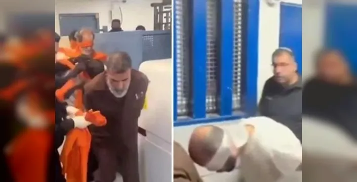 İsrail'den Filistinli esirlere kötü muamele: Necef Cezaevi'nden görüntüler sızdı