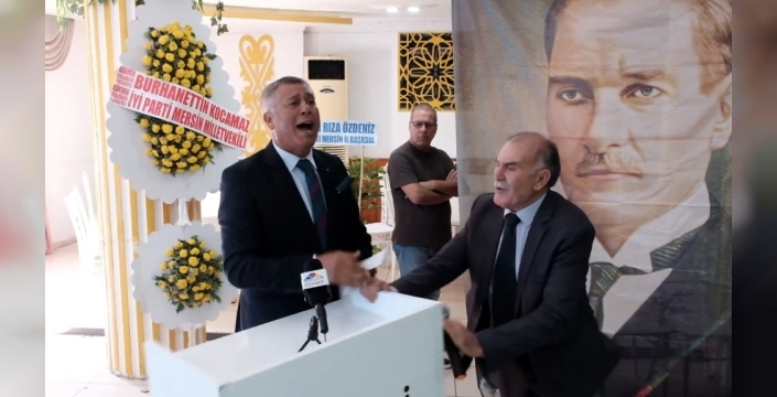 İYİ Parti kongresinde arbede: Tarsus'ta gerginlik yaşandı