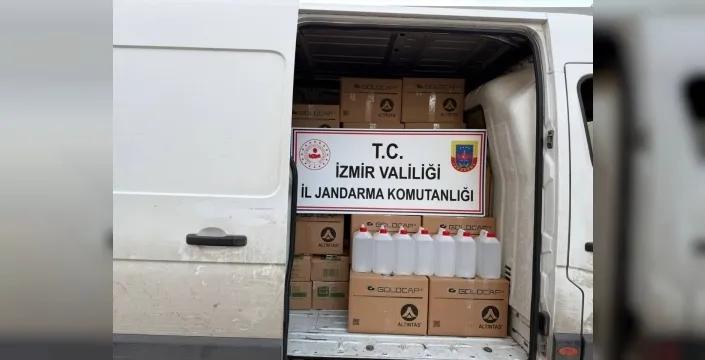İzmir'de 1 ton etil alkol ele geçirildi