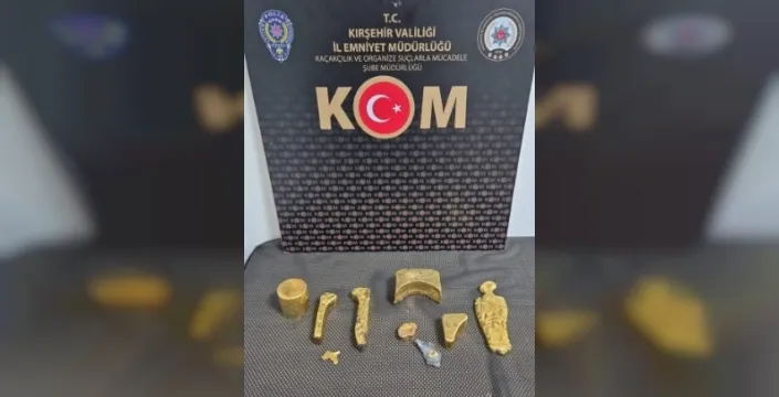 Kırşehirde takside 21,5 kilo kaçak altın bulundu