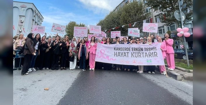 Meme kanseri farkındalığı: Bahçelievler'de yürüyüş ve seminerler düzenlendi