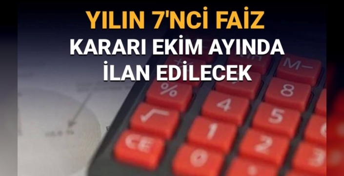 Merkez Bankası ekim faiz kararı ne zaman açıklanacak?