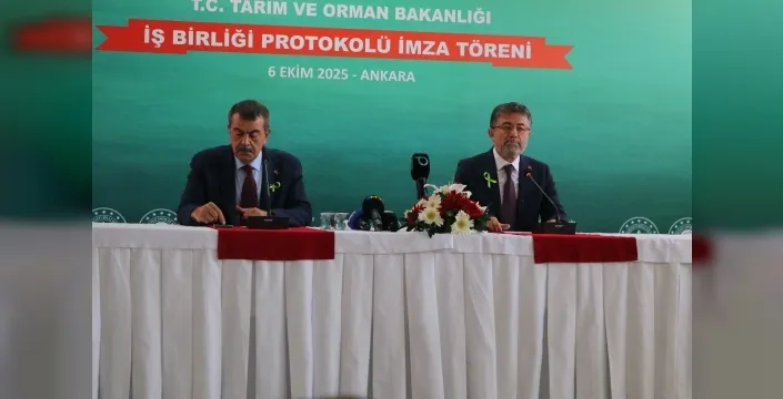 Milli Eğitim ve Tarım Bakanlıkları'ndan 'Yeşil Vatan' ve 'Dijital Dönüşüm' İş Birliği