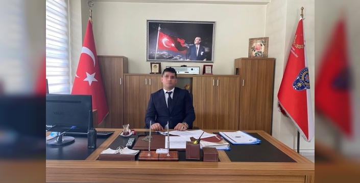 mudurnu emniyet müdürü: 3 aylık eşine şiddetten tutuklandı