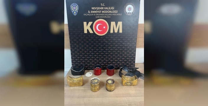Nevşehir'de tarihi kaçakçılık operasyonu: 61 kilo altın ele geçirildi