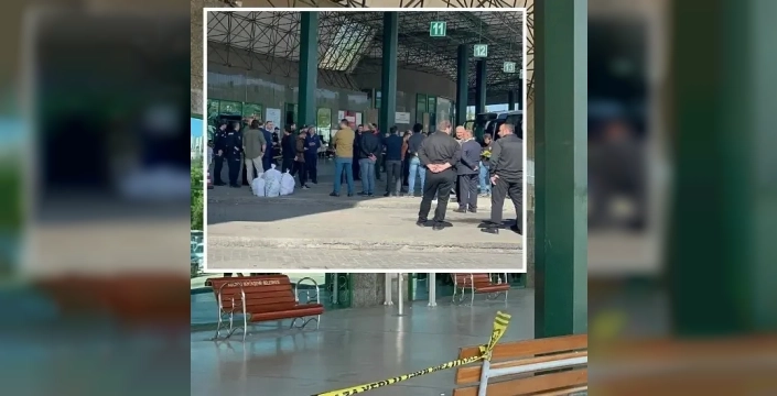 Otogarda panik anları: Ateş açan şüpheli polis bacağından vurularak yakalandı