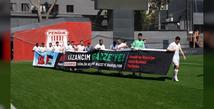 Pendiksporlu futbolcular: Bugünkü kazancım Gazze'ye