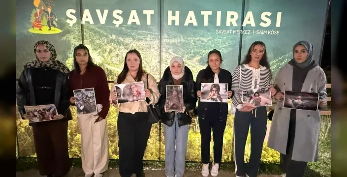 Şavşat'ta kız çocukları günü'nde Gazze'deki dramına dikkat çekildi