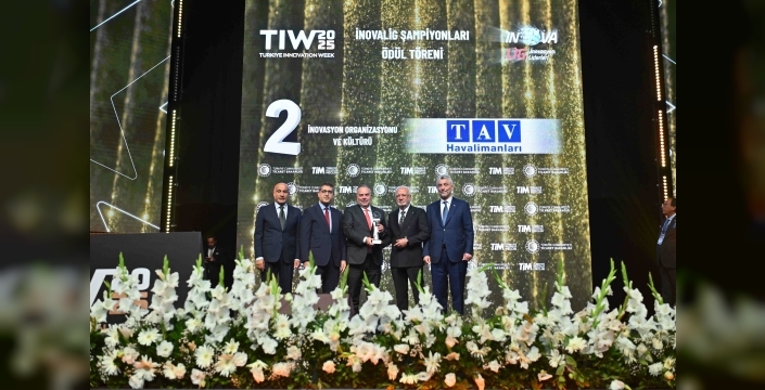 Tav havalimanları, inovasyon alanında ikincilik ödülü aldı
