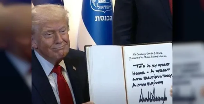Trump'tan İsrail Meclisi'nde 'Yeni Başlangıç' mesajı: Savaş bitti
