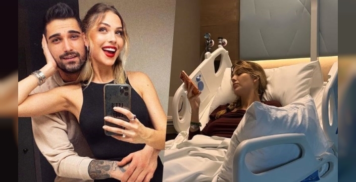 Yasemin Şefkatli, göbek fıtığı ameliyatı sonrası eşi İdo Tatlıses ile poz verdi