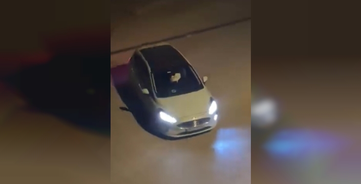 Drift çılgınlığında şok eden saldırı: Sürücü uyaranları ezdi ve ehliyetini kaybetti