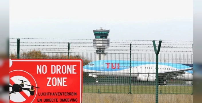 Hollanda'da dron krizi: Eindhoven Havalimanı'nda uçuşlar durduruldu