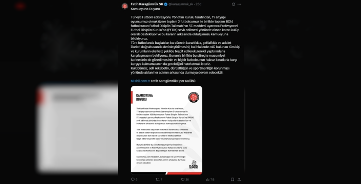 Karagümrük'ten şok karar: Bahis skandalı büyüyor, 2 futbolcu PFDK'da!